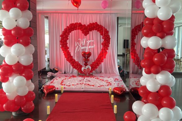 Elegant event décor in Nairobi by AwayHome Events Ltd, including tents, stage, photo booth, and full styling